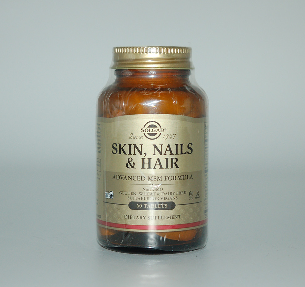 Вітаміни для волосся, шкіри та нігтів, Skin, Nails & Hair, Solgar, 60 таблеток