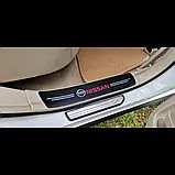 Захисна плівка на пороги авто з логотипом Nissan всі моделі та інші марки автомобілів style1, фото 3
