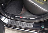 Захисна плівка на пороги авто з логотипом Honda всі моделі та інші марки автомобілів, фото 4