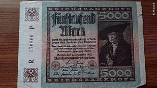 Германия, 5000 марок, 1922 г. 170860