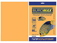 Папір кольоровий А4, NEON, помаранчевий, 50л. BM.2721550-11 ТМ BUROMAX "Gr"