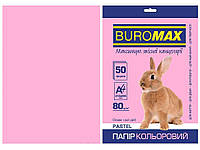 Папір кольоровий А4, PASTEL, рожевий, 50л. BM.2721250-10 ТМ BUROMAX "Gr"