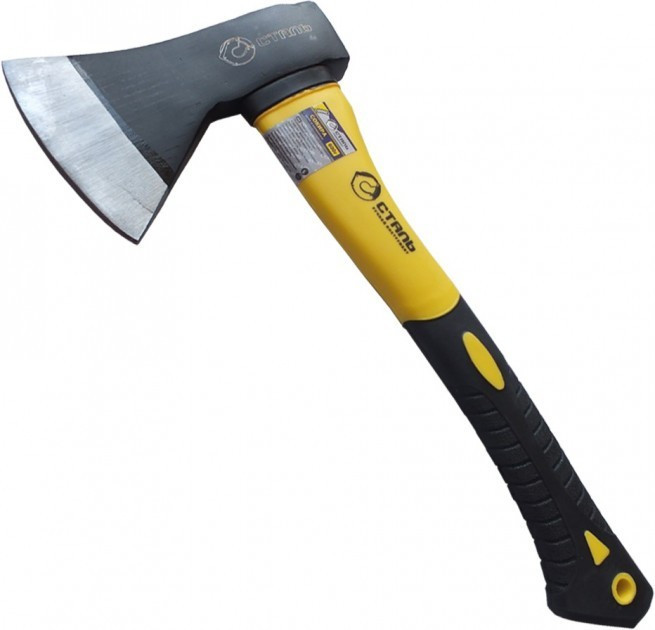 Сокира 600г ручка із скловолокна Сталь 44033, фото 1