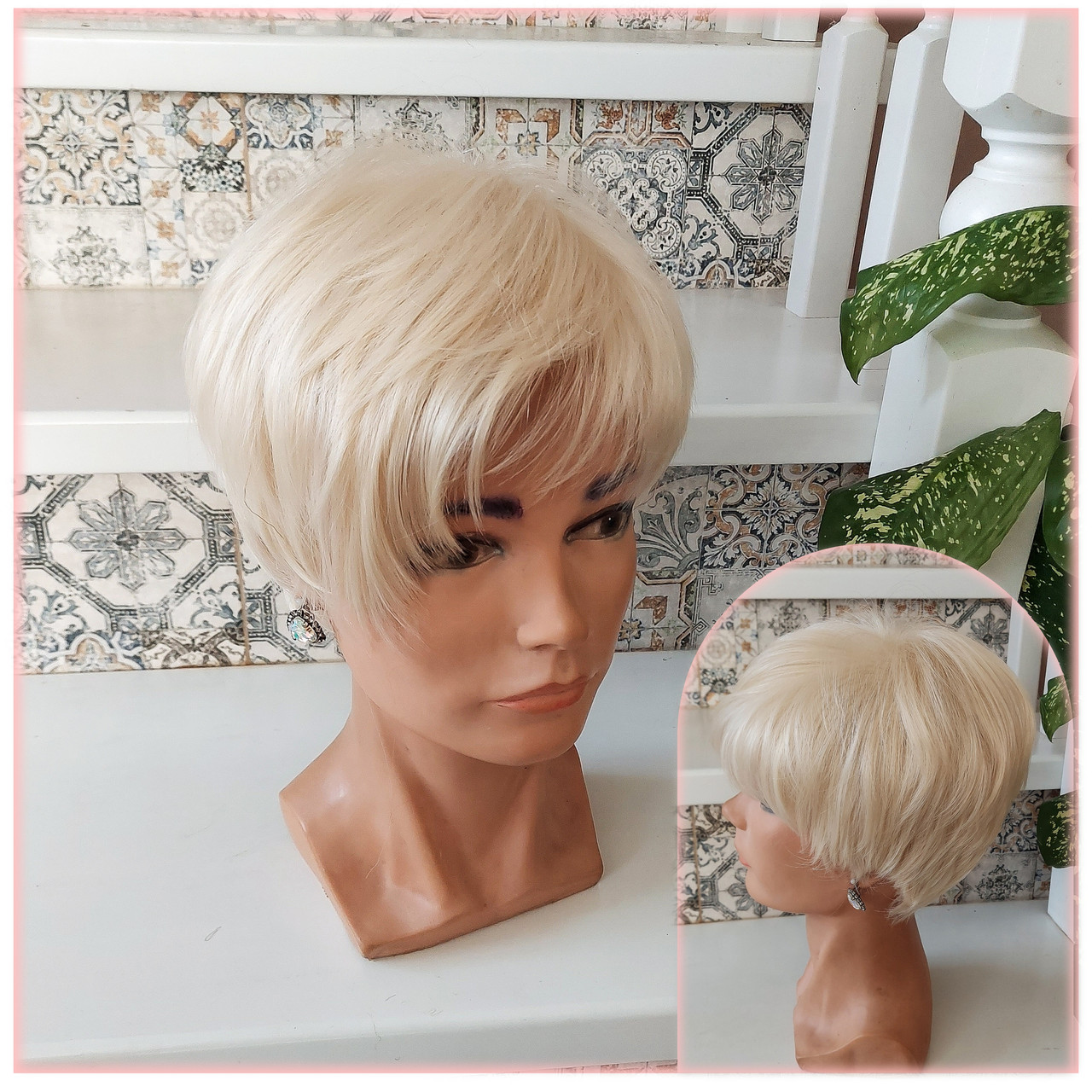 Перука короткий Піксі з термоволокна блонд RG 9758-613, фото 1