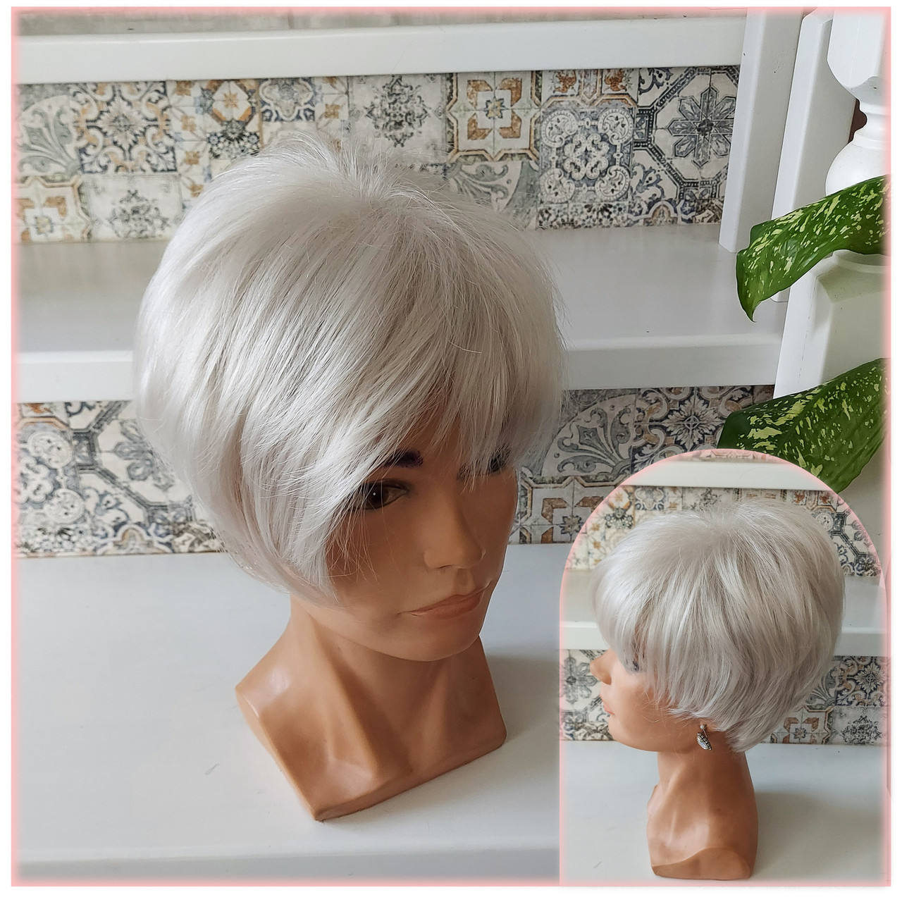 Перука короткий Піксі з термоволокна платыново-попелястий RG 9758-AB102, фото 1