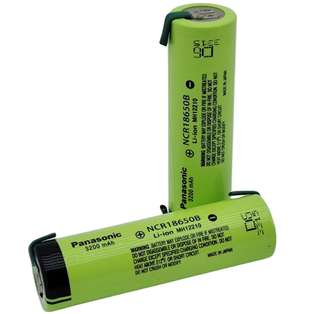 Акумулятор 18650 PANASONIC NCR18650B Li-ion 3200 mAh 3.7V з виведеннями під паяння