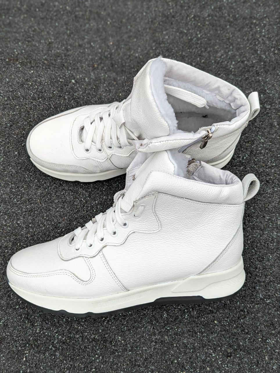 STTOPA деми зима. Розміри 40-45. Кросівки великих розмірів шкіряні. 204-4045 Білі, фото 1