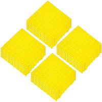 Набор нескользящей водонепроницаемой плитки для пола, полипропилен, желтый, 25 шт., 30х30 см