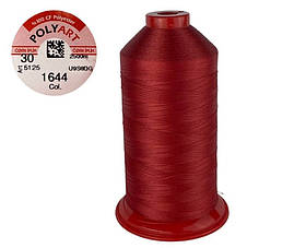 Нитка швейна поліестер POLYART(ПОЛІАРТ) N30 колір #1644 червоний 2500м (ОРИГІНАЛ, ТУРЕЧЧИНА)