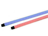 Ручка для швабри, прогумована, червоно-біла 120REZ-R-RO ТМ Metalstick "Gr"