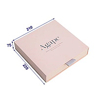 Дизайнерская коробка для ювелирных украшений, 220х210х75 мм