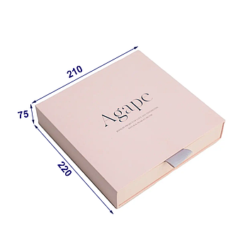 Дизайнерська коробка для ювелірних прикрас, 220х210х75 мм