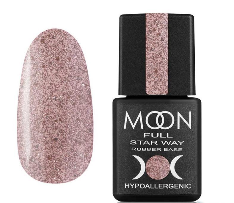 База Moon Full Star Way світловідбиваюча каучукова 2050, натурально-бежева, 8 мл