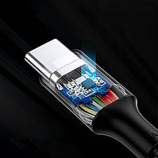 Кабель для зарядки телефона/ смартфона UGREEN US316 Type-C - Type-C 2 м Чорний/ Сріблястий (6689240), фото 4
