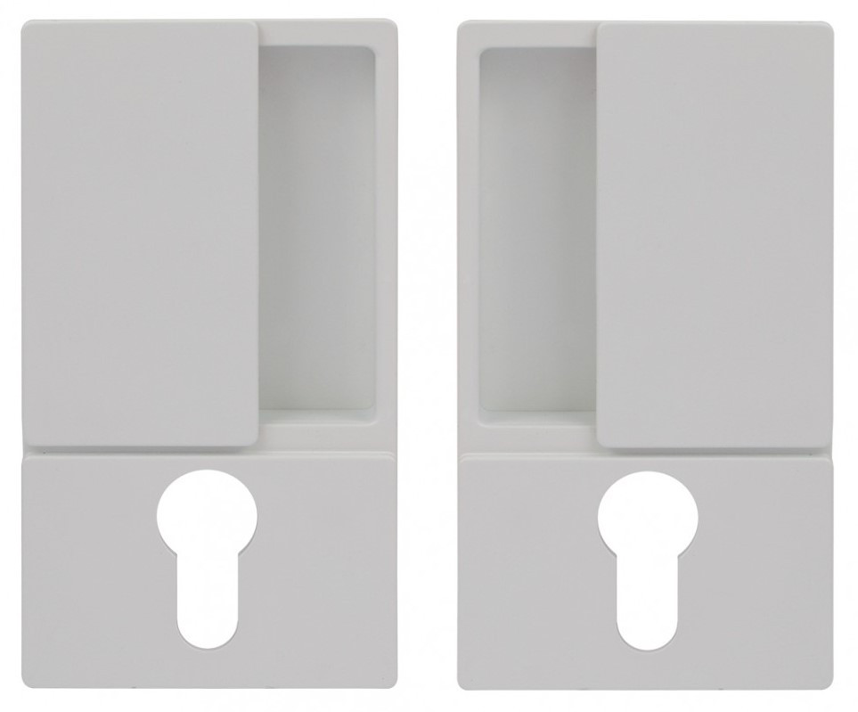 Дверна ручка AGB Wave B3000300FM під циліндр білий матовий (Італія)