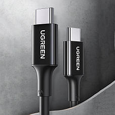 Кабель для зарядки телефона/ смартфона UGREEN US300 Type-C - Type-C 100 Вт 5 A 2 м Чорний (6689237), фото 3