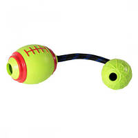 М'яч регбі м'яч павутинка грейфер Іграшка для собак, 9x33см