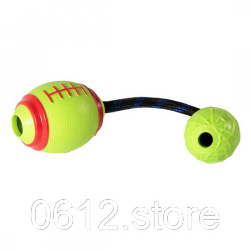 Мяч регби мяч паутинка грейфер Игрушка для собак, 9x33см - фото 1 - id-p1794723791
