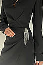 Коротке чорне елегантне вечірнє плаття Дайон 42 44 46 48 розміри, фото 5