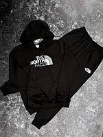 Спортивний костюм The North Face чорний чоловічий з капюшоном худі штани весна осінь модний повсякденний