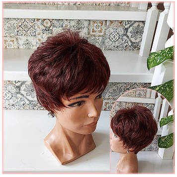 Перука коротка з термоволосся яскраво-каштановий TR MADREN-33A