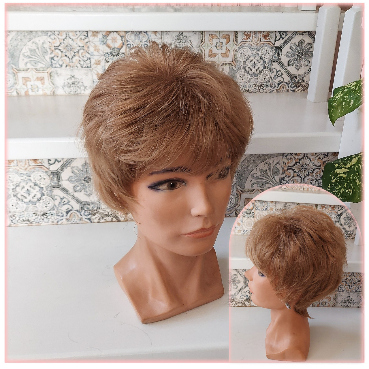 Перука коротка з термоволосся пісчаний TR KOLN-15, фото 1