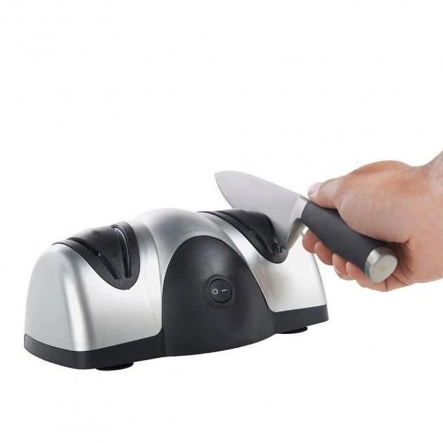 Велика подвійна електроточилка для кухонних ножів KNIFE SHARPENER