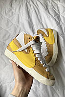 Женские Кроссовки Nike Blazer Mid 77 Jumbo Beige Yellow 36-37-38-39-40