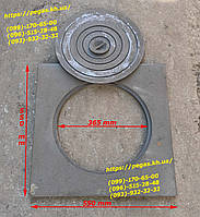 Плита чугунная под казан 55х55 барбекю, мангал, печи, грубу, чугунное литье