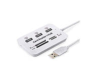 Концентратор USB Combo Card Reader HUB ТМ КИТАЙ "Gr"