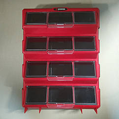 Органайзер 19" 475*380*135мм, 12 ячеек INTERTOOL BX-4018