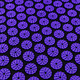 Набір для йоги 3в1 Килимок для йоги + Масажний килимок Аплікатор Кузнєцова + валик OSPORT Set 32 (n-0063) Чорно-фіолетовий, фото 7