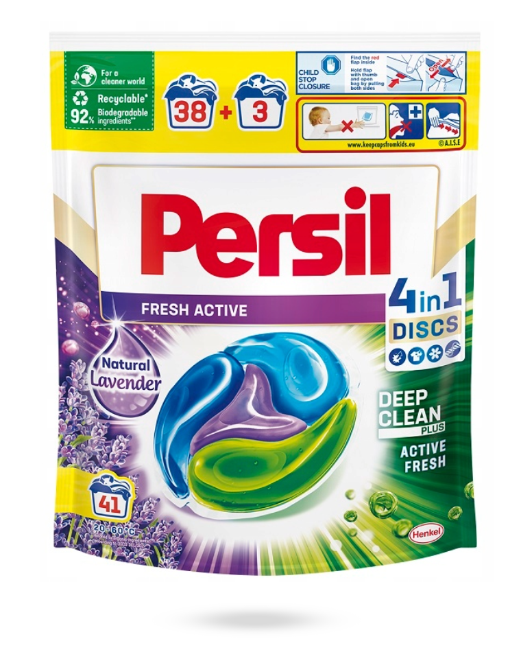 Капсули для прання Persil Deep Clean Discs з ароматом лаванди 41 шт