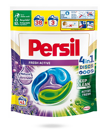 Капсули для прання Persil Deep Clean Discs з ароматом лаванди 41 шт, фото 2