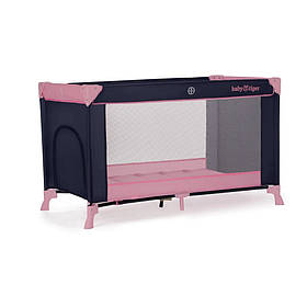 Ліжко-манеж Babytiger BLVIKI00PNK0000 Viki Pink Navy, Toyman