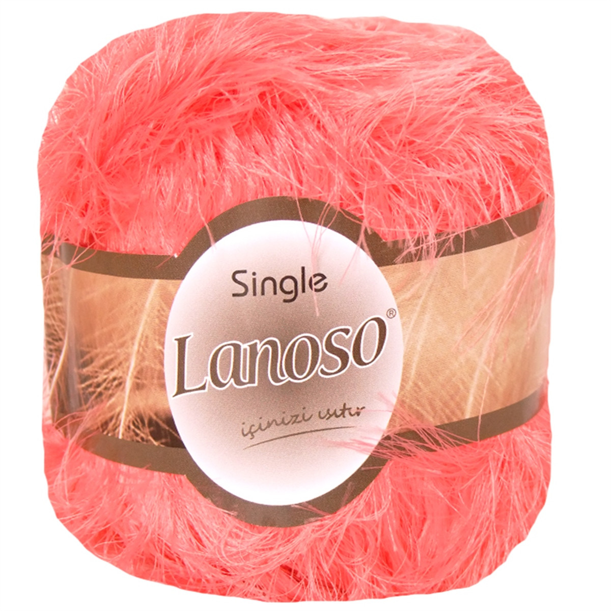 Lanoso SINGLE (Сінгл) № 933 фламінго (Пряжа синтетична, нитки для в'язання), фото 1