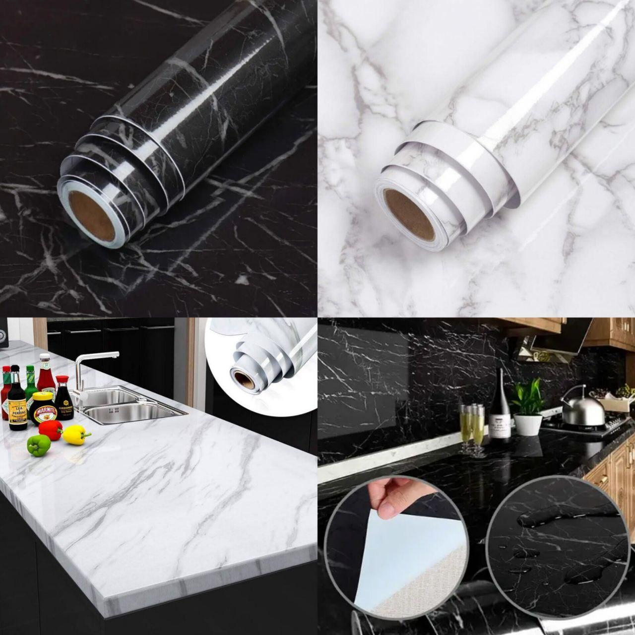 ОПТОМ Самоклейна плівка під мармур для стін і поверхні 3 м×60 см, фото 1