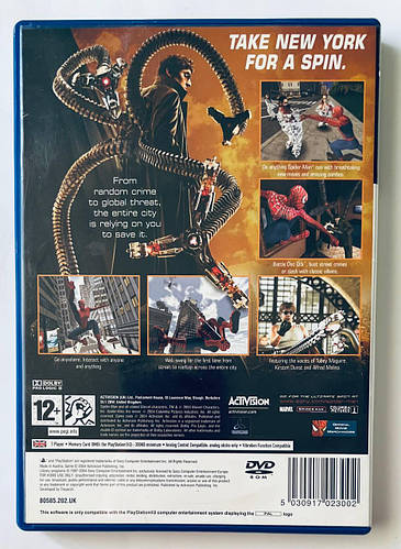 Spider-Man 2, Б/У, английская версия - диск для PlayStation 2 (ID ...