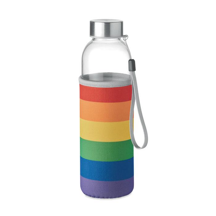 Пляшка спортивна скляна для напоїв UTAH GLASS PRIDE EDITION 500 мл нанесення логотипа від 20 штук Різні кольори