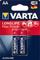 Батарейка VARTA LONGLIFE MAX POWER щелочная AA блистер, 2 шт. (04706101412)