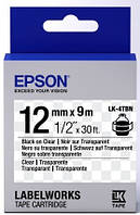 Картридж с лентой Epson LK4TBN принтеров LW-300/400/400VP/700 Clear Blk/Clear 12mm/9m (C53S654012)