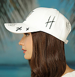 Жіноча літня кепка бейсболка білий 368AF, фото 2