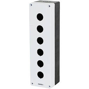 Корпус поста кнопочного ENERGIO 6 місць IP40 білий