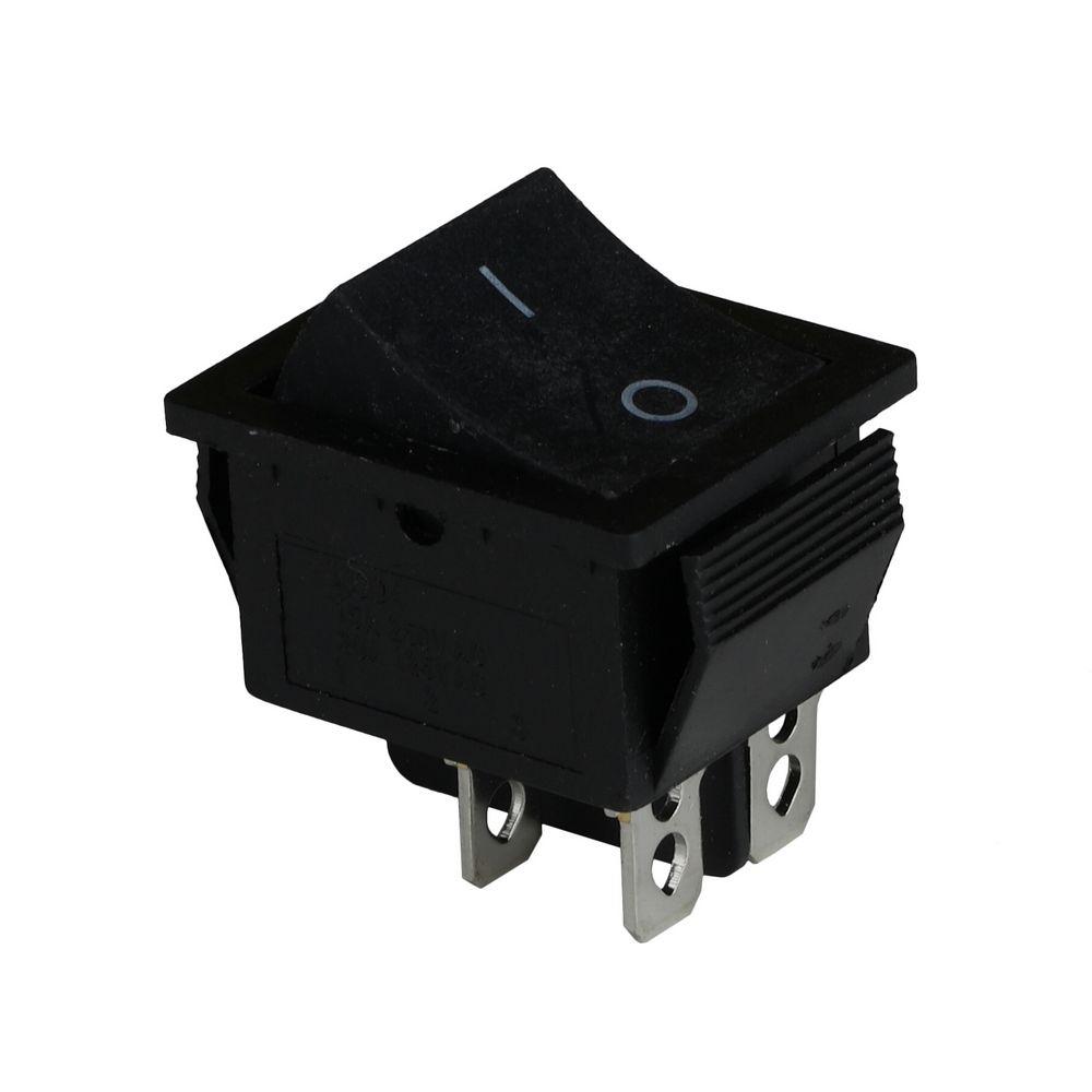 Клавішний перемикач ENERGIO KCD2-211 Bk/Bk ON-OFF 1 клавіша без фіксації, фото 1