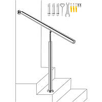 VEVOR Наружные лестничные перила Лестничные перила Перила из нержавеющей стали 80x90 см Настенные лестничные