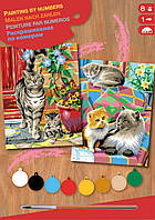 Набор для творчества Sequin Art PAINTING BY NUMBERS JUNIOR-PAIRS Коты (SA0213)