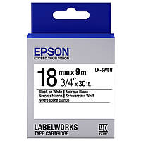 Картридж с лентой Epson LK5WBN принтеров LW-400/400VP/700 Std Blk/Wht 18mm/9m (C53S655006)