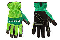 Перчатки рабочие Verto, синтетическая кожа, р.10, зеленый (97H122)