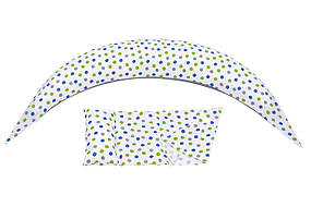 Подушка для вагітних і для годування Nuvita 10 в 1 DreamWizard Біла з крапками (NV7100DOTS)