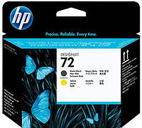 Печ. головка HP No.72 DJ T610/T1100/T790 Matte black, Yellow (C9384A)